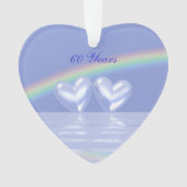 60e Jubileum Diamond Hearts Ornament (voorkant)