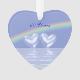 60e Jubileum Diamond Hearts Ornament