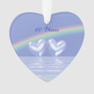 60e Jubileum Diamond Hearts Ornament