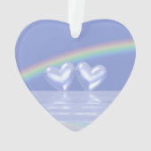 60e Jubileum Diamond Hearts Ornament (achterkant)