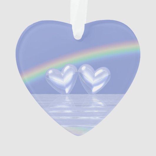 60e Jubileum Diamond Hearts Ornament (achterkant)