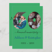 60e Jubileum Diamond Love Photo Template Kaart (Voorkant / Achterkant)