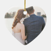 60e Jubileum Diamond PHOTO Gift Keramisch Ornament (Achterkant)