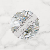 60e Jubileum Diamond voor bruiloft Confetti (Kleine voorkant)