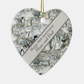 60e Jubileum Diamond voor bruiloft Keramisch Ornament (Rechts)