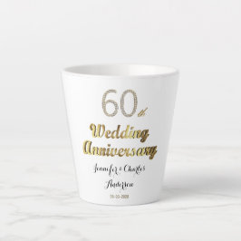 60e Jubileum Diamond Wedding Latte Mok