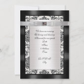 60e Jubileum feestuitnodiging officiële Damask Kaart (Achterkant)