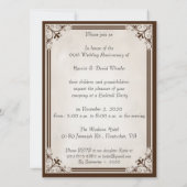 60e Jubileum feestvieren Kaart (Achterkant)