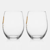 60e Jubileum gepersonaliseerd Wijnglas Zonder Voet (Links)