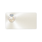 60e Jubileum gepersonaliseerde Adresetiketten Etiket (Voorkant)