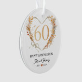 60e Jubileum Gold Diamonds Keepslag Ornament (voorkant)