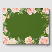 60e Jubileum goudfolie groen Gastenboek (Achterkant)