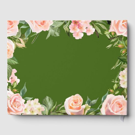 60e Jubileum goudfolie groen Gastenboek (Achterkant)