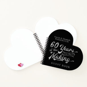 60e Jubileum Guestbook 60 JAAR IN DE MAKING Notitieboek