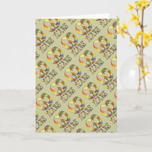 60e Jubileum Kaart (Gele Bloem)