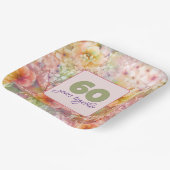 60e Jubileum Koolstofontwerp Papieren Bordje (Gebogen)