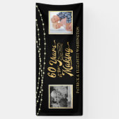 60e Jubileum Koord lichten dan & nu Foto's Spandoek (Verticaal)