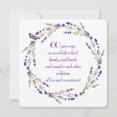 60e Jubileum Lavender Wreath Kaart (Voorkant)