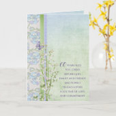 60e Jubileum Lily van de Valley bouquet Kaart (Gele Bloem)