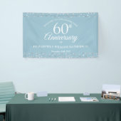 60e Jubileum Love Hearts Confetti Welkom Spandoek (Beurs)
