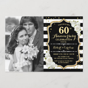 60e Jubileum met foto's - Gold Black Kaart