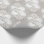 60e Jubileum met glitter-diamant Cadeaupapier (Hoek)