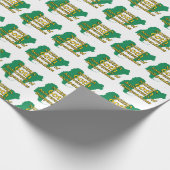 60e Jubileum Onafhankelijkheid | VLAG VAN NIGERIA Cadeaupapier (Hoek)