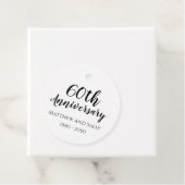 60e Jubileum Partij rondetafelmerken Bedankjes Labels (In situ)