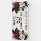 60e Jubileum Party Hanging Banner (Verticaal)