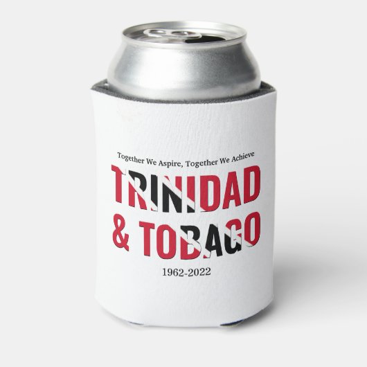 60e Jubileum patriottisch TRINIDAD Blikjeskoeler (Blikje Achterkant)