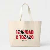 60e Jubileum patriottisch TRINIDAD Grote Tote Bag (Voorkant)
