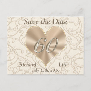 60e Jubileum Save the Date Post Kaarten