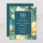 60e Jubileum Sinaasappel Blauwgroen geschilderde b (Voorkant / Achterkant)