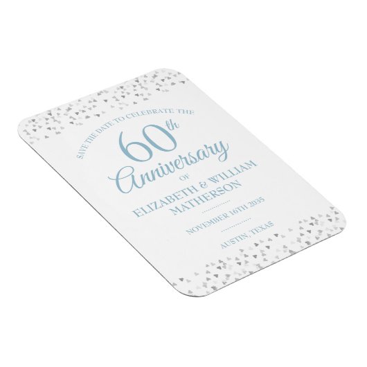 60e Jubileum Sla de datumliefdesharten op Magneet (Rechterzijde)