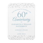 60e Jubileum Sla de datumliefdesharten op Magneet (Verticaal)