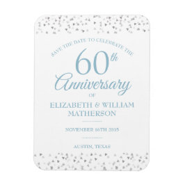 60e Jubileum Sla de datumliefdesharten op Magneet