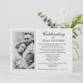 60e Jubileum Trouwfoto Christelijk Religieus Kaart (Staand voorkant)