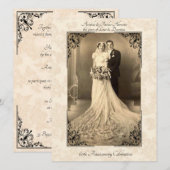  60e Jubileum uitnodiging (Voorkant / Achterkant)