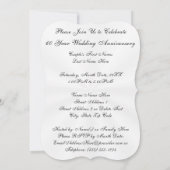 60e Jubileum uitnodigingen, Sjabloon of gedrukt Kaart (Achterkant)