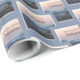 60e Jubileum van de coördinaten Cadeaupapier