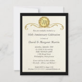 60e Jubileum Vintage uitnodigingen (Achterkant)