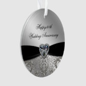 60e Jubileum voor bruiloft Acrylhoudend Ornament (voorkant)