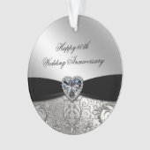 60e Jubileum voor bruiloft Acrylhoudend Ornament (voorkant)