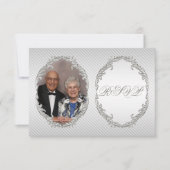 60e Jubileum voor bruiloft RSVP-kaart RSVP Kaartje (Voorkant)