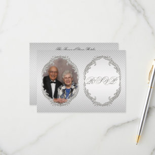 60e Jubileum voor bruiloft RSVP-kaart RSVP Kaartje