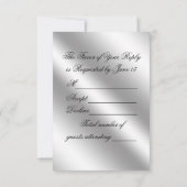 60e Jubileum voor bruiloft RSVP-kaart RSVP Kaartje (Achterkant)