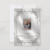 60e Jubileum voor bruiloft RSVP-kaart RSVP Kaartje (Voorkant)