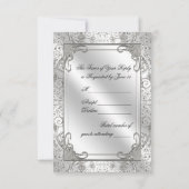 60e Jubileum voor bruiloft RSVP-kaart RSVP Kaartje (Achterkant)