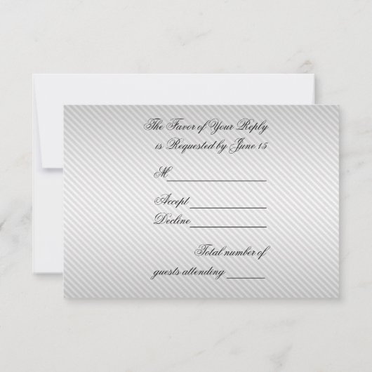 60e Jubileum voor bruiloft RSVP-kaart RSVP Kaartje (Achterkant)