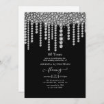 60e Jubileum voor diamanten Kaart<br><div class="desc">Diamond-themed uitnodiging voor het 60ste bruiloft.</div>